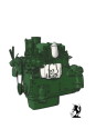 Berliet MDX14 Engine