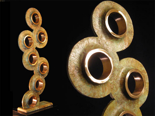 Sculpture-Bronze-On the Shoulders of Giants