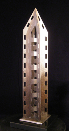 Sculpture-Bronze-Snowfall on a Tower
