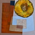Painting--Acrylic-AbstractAged Sunflower