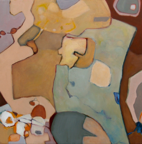 Painting-Abstract-Cracked eggs and ginger