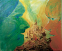 Painting--Oil-FigurativeConfrontation 2 (War or Words?)