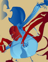 Digital Art--Fine ArtCello Warm