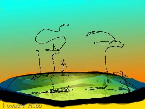 Digital Art-Fine Art-Confrontation 1 (You Should Be Like Me)