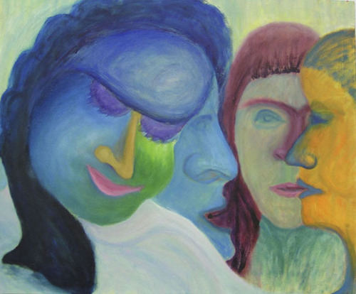 Painting-Figurative-Confrontation 3 (Voices from the Past)