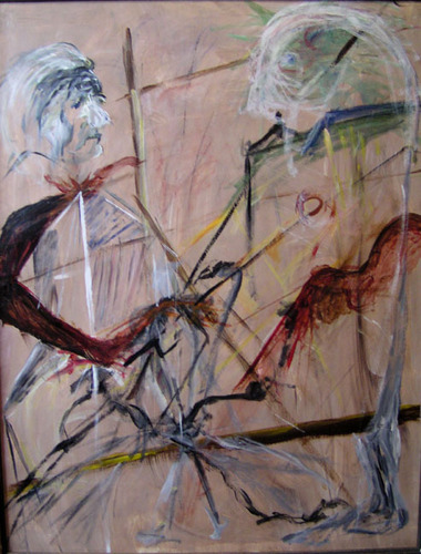 Painting-Spiritual-Confrontation on the Other Side