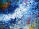 Painting--Oil-AbstractBlue Intermezzo