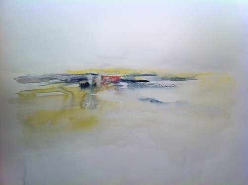 Painting-Abstract-Reflection on Wet Lands #1
