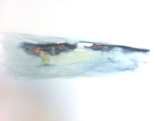 Painting-Afar in Payne's Blue