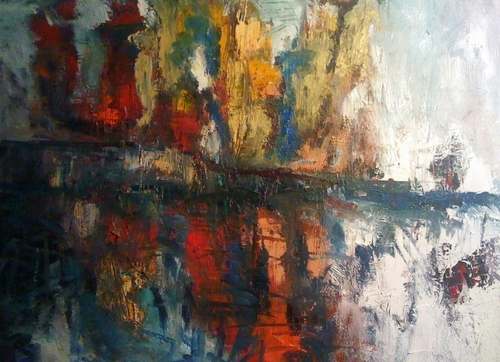 Painting-Abstract-Poplars