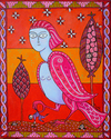 Painting--Acrylic-AllegoricalPink Harpy