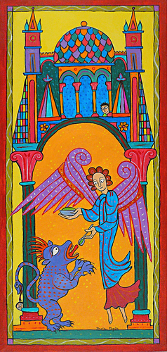 Painting-Allegorical-Feeding the Beast
