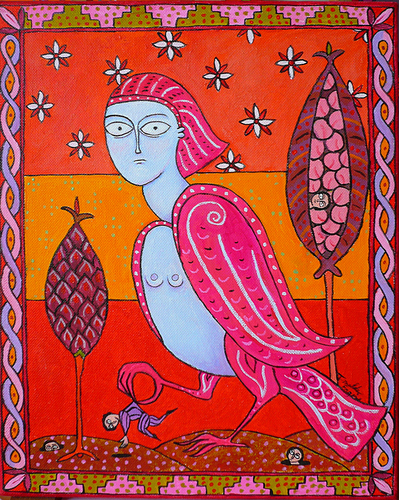 Painting-Allegorical-Pink Harpy