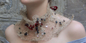 Collier, Verre, Murano, Ilinca, Vlad, Argent fin, argent, sterling, rouge -  Jewelry