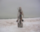 Sculpture-Robot Fidelio at Enceladus Saturn