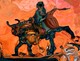 Painting--Oil-SurrealismThe  Rider, Galveston,Texas.Mars