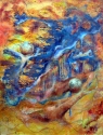 painting, abstract, mixed media, oil, acrylic, pen and ink, expression -  Painting