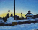 Sunset, Main Street, Nashua, New Hampshire