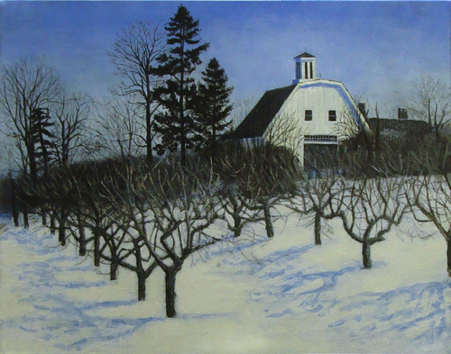 Painting-Peach Orchard in Winter