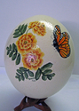 Marigold and Butterfly Ostritch Egg