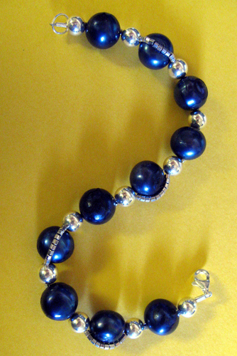 Jewelry-Semi-Precious Stones-Sterling and Blue Pearls