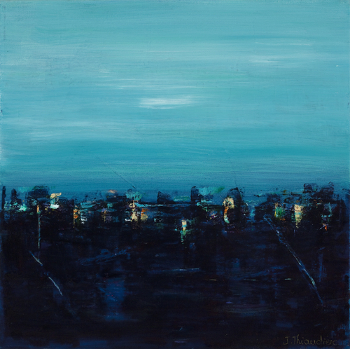 Painting-Cityscape-CREPUSCULAIRE 2
