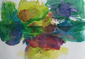 Painting--Watercolor-AbstractFloating woman