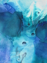 Painting--Watercolor-AbstractDolphins