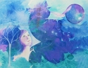 Painting--Watercolor-SymbolismDreaming