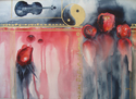 Print Making--Giclee-SurrealismViolin