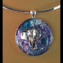 Jewelry--Polymer Clay-Lockets & Pendantselephant pendant