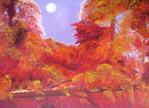 Print Making-Landscape-Red Dawn