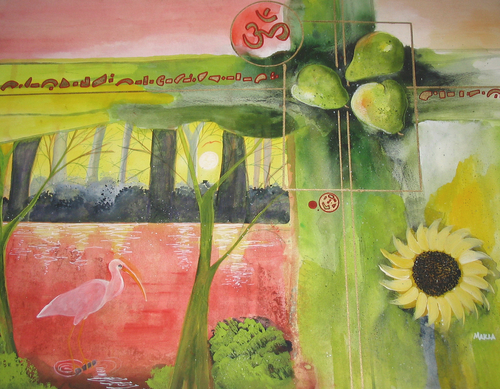 Print Making-Abstract-Green Day