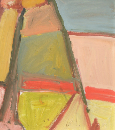Painting-Abstract-parking lot tree