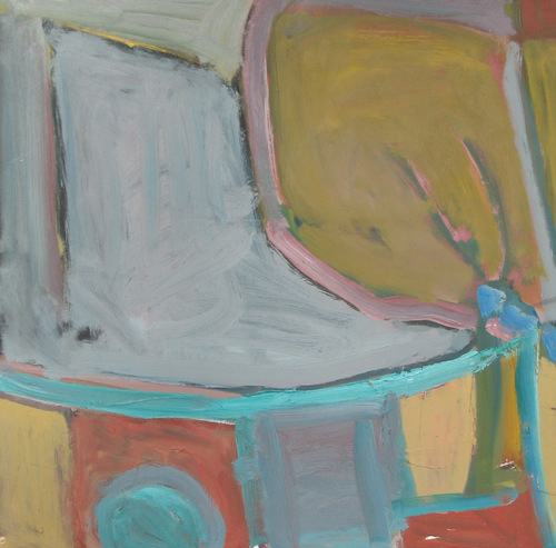 Painting-Abstract-stop sign tree