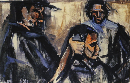 Painting-Figurative-the haircut uncut