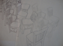 JAMES LOFRANO - Drawing drawing, chairs - Drawing