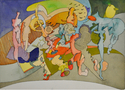 Painting--Watercolor-AllegoricalCrushed Underfoot