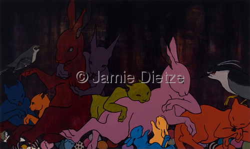 Painting-Animals-Madonna and Kittens Part 2