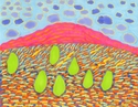 Pink Hill and Trees