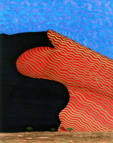 Drawing-Ink-Dark Side of the Dune
