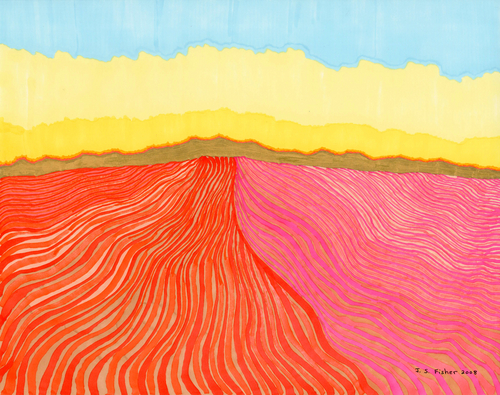 Drawing-Ink-Rivers of Sand