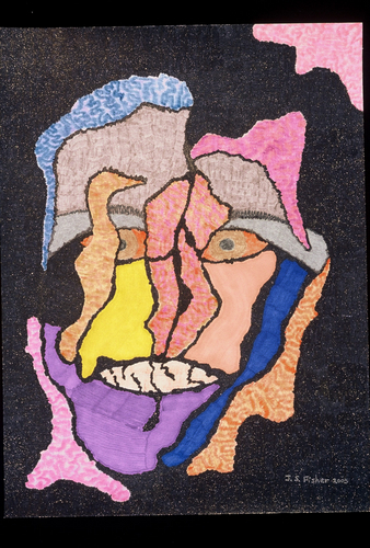 Drawing-Colored pencil-Fracture