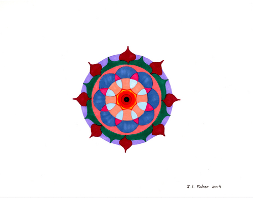 Drawing-Ink-Flower Mandala 2