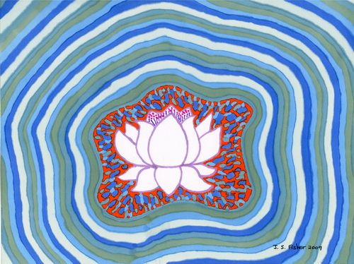 Drawing-Ink-White Lotus