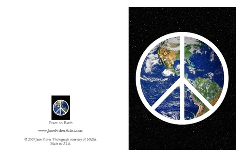 Digital Art-Photo Manipulation-Peace on Earth Note Card