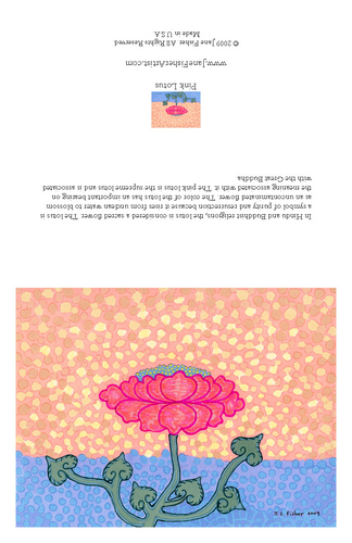 Other-Pink Lotus Note Card