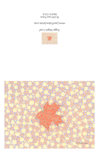 Other-Sugar Maple Leaf  Note Card