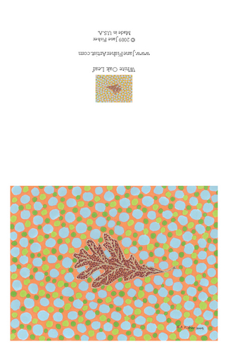 Other-White Oak Leaf Note Card