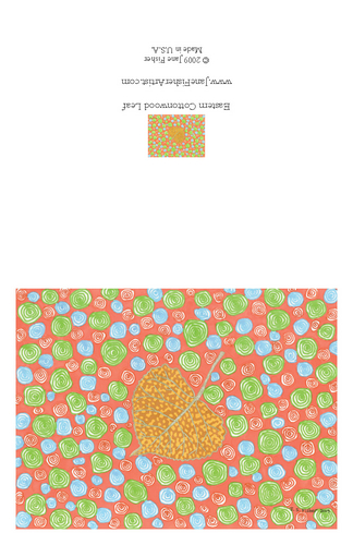 Other-Eastern Cottonwood Leaf Note Card